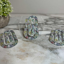 Load image into Gallery viewer, Jumbo Paperclip - Pastel Floral
