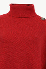 Load image into Gallery viewer, Turtleneck Buttoned Poncho
