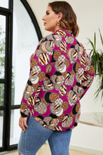 Load image into Gallery viewer, Plus Size Printed Long Sleeve Shirt
