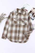 Load image into Gallery viewer, Plaid Collared Neck Long Sleeve Shirt
