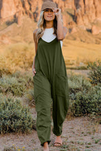 Load image into Gallery viewer, V-Neck Sleeveless Jumpsuit with Pocket
