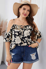 Load image into Gallery viewer, Plus Size Floral Spaghetti Strap Blouse
