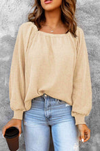 Load image into Gallery viewer, Square Neck Waffle-Knit Top
