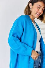 Load image into Gallery viewer, Open Front Dropped Shoulder Cardigan
