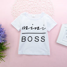 Load image into Gallery viewer, Girls MINI BOSS Graphic Tee and Skirt Set
