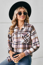 Load image into Gallery viewer, Collared Plaid Shacket
