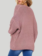 Load image into Gallery viewer, Open Front Cable-Knit Cardigan
