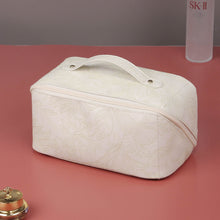Load image into Gallery viewer, Floral embossed makeup bag- preorder
