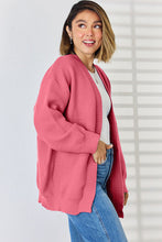 Load image into Gallery viewer, Open Front Dropped Shoulder Cardigan
