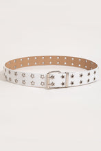 Load image into Gallery viewer, Double Row Star Grommet PU Leather Belt
