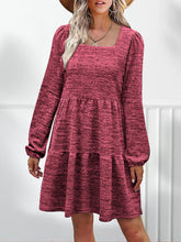 Load image into Gallery viewer, Square Neck Long Sleeve Dress
