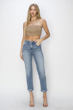 Load image into Gallery viewer, RISEN Full Size High Waist Distressed Cropped Jeans
