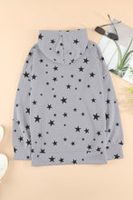 Load image into Gallery viewer, Star Print Drawstring Detail Hoodie
