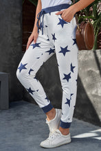 Load image into Gallery viewer, Star Print Drawstring Detail Joggers
