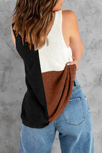 Load image into Gallery viewer, Color Block V-Neck Knit Vest
