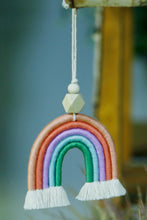 Load image into Gallery viewer, Rainbow Fringed Keychain
