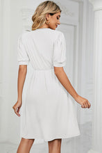 Load image into Gallery viewer, V-Neck Puff Sleeve Dress
