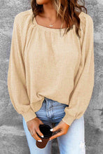 Load image into Gallery viewer, Square Neck Waffle-Knit Top
