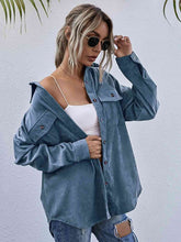 Load image into Gallery viewer, Corduroy Dropped Shoulder Shacket
