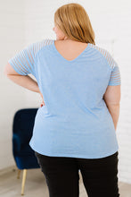 Load image into Gallery viewer, Plus Size V-Neck Raglan Sleeve Tee
