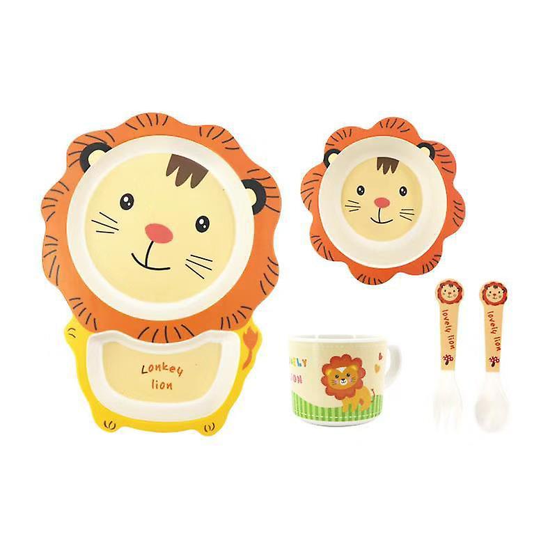 Lion Kids Bamboo 5 piece dining set