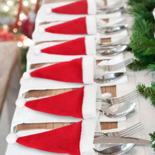 Load image into Gallery viewer, 20-Piece Christmas Hat Cutlery Holders
