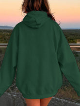 Load image into Gallery viewer, Drawstring Dropped Shoulder Hoodie
