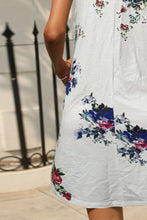 Load image into Gallery viewer, Printed Round Neck Sleeveless Dress with Pockets
