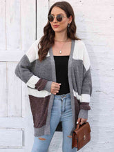 Load image into Gallery viewer, Color Block Open Front Cardigan
