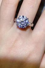 Load image into Gallery viewer, 5 Carat Moissanite Platinum-Plated Ring

