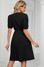 Load image into Gallery viewer, V-Neck Puff Sleeve Dress

