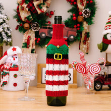 Load image into Gallery viewer, 2-Piece Cable-Knit Wine Bottle Covers
