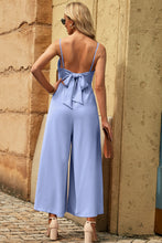 Load image into Gallery viewer, Spaghetti Strap Tied Seam Detail Jumpsuit
