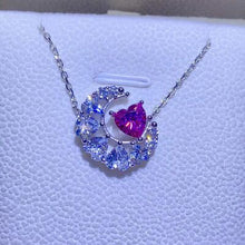 Load image into Gallery viewer, 1 Carat Moissanite 925 Sterling Silver Heart Necklace
