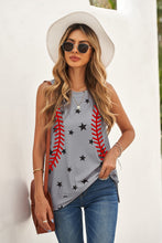 Load image into Gallery viewer, Star Print Slit Tank
