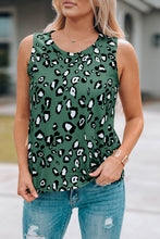 Load image into Gallery viewer, Leopard Round Neck Tank

