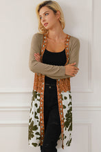 Load image into Gallery viewer, Printed Long Sleeve Open Front Outerwear
