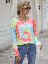 Load image into Gallery viewer, Printed Round Neck Raglan Sleeve Tee
