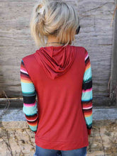 Load image into Gallery viewer, Striped Long Sleeve Hoodie
