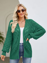 Load image into Gallery viewer, Open Front Ribbed Trim Cardigan
