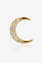 Load image into Gallery viewer, Zircon Moon 925 Sterling Silver Stud Earrings
