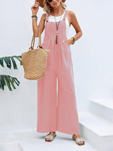 Load image into Gallery viewer, Full Size Wide Leg Overalls with Pockets
