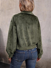 Load image into Gallery viewer, Collared Neck Button Front Jacket with Pockets
