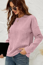 Load image into Gallery viewer, Dropped Shoulder Round Neck Sweatshirt
