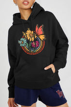 Load image into Gallery viewer, Simply Love Simply Love Full Size Butterfly and Flower Graphic Hoodie
