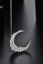 Load image into Gallery viewer, 1.8 Carat Moissanite Crescent Moon Shape Pendant Necklace
