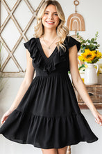 Load image into Gallery viewer, Ruffled V-Neck Mini Dress
