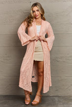 Load image into Gallery viewer, POL You Make Me Blush Open Front Maxi Cardigan
