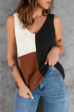 Load image into Gallery viewer, Color Block V-Neck Knit Vest
