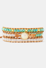 Load image into Gallery viewer, Crystal &amp; Opal Triple-Layered Beaded Bracelet
